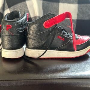 Boys black and red Fila